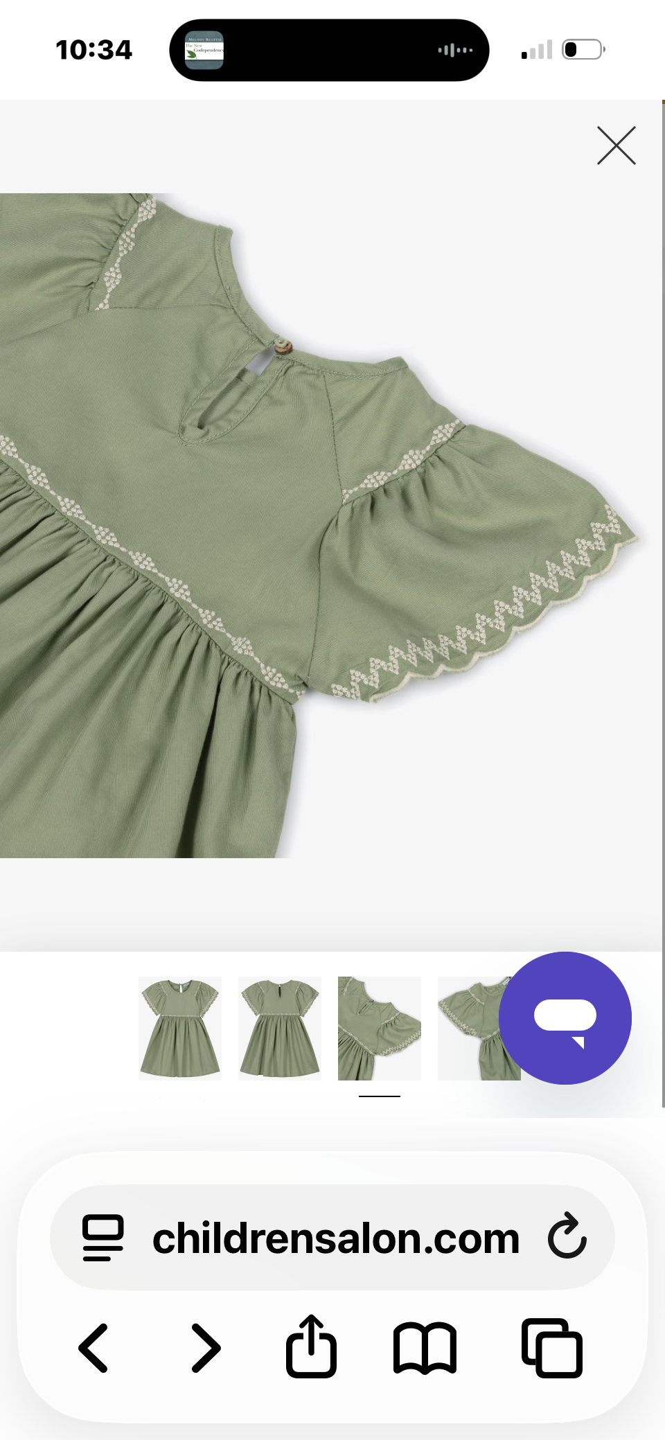 Girls Green Embroidered Dress-Mayoral