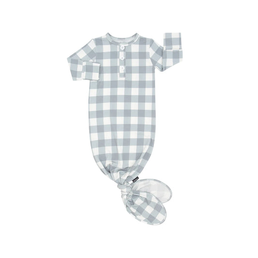 Denim Plaid Sleep Gown-Belan.J