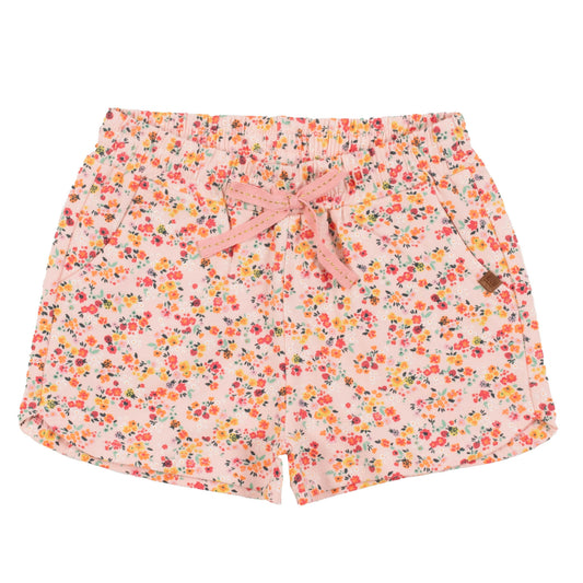 Soft Pink Floral Bug Cotton Shorts - Nano