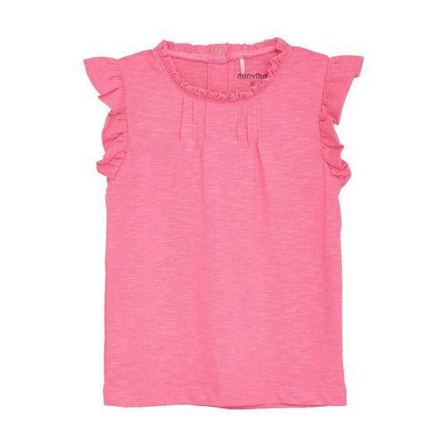 Hot Pink Ruffle Top-Minymo