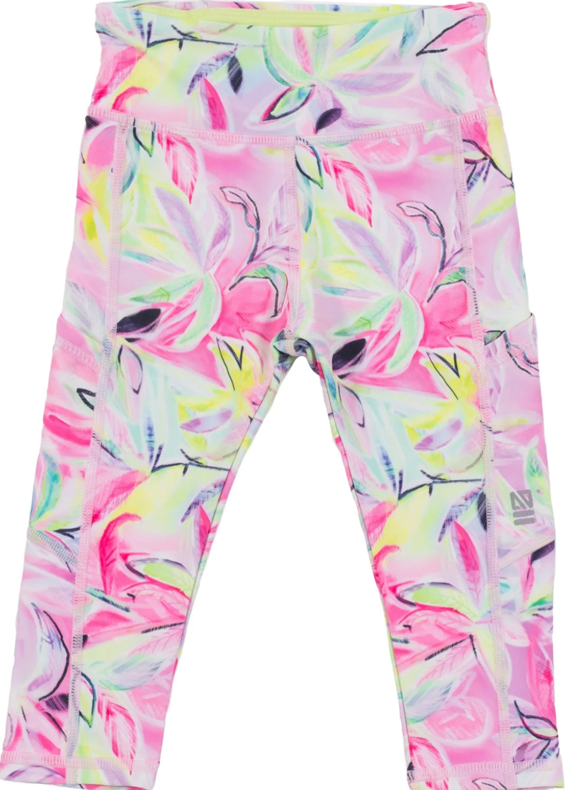 3/4 Athletic Tights Girls Light Pink-Nano (24)