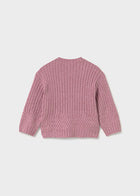 Dusty Rose Girls Soft Touch Sweater - Mayoral