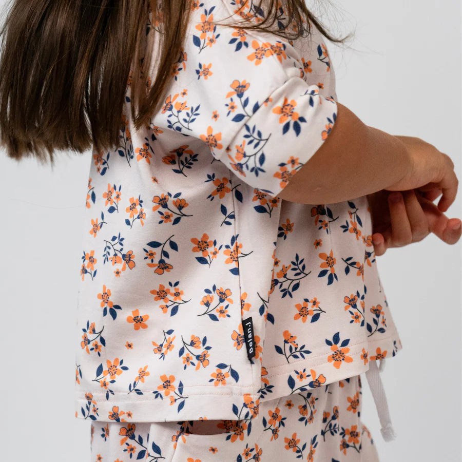 Peachy Blossom Baggy Top and Short Set-Belan.J