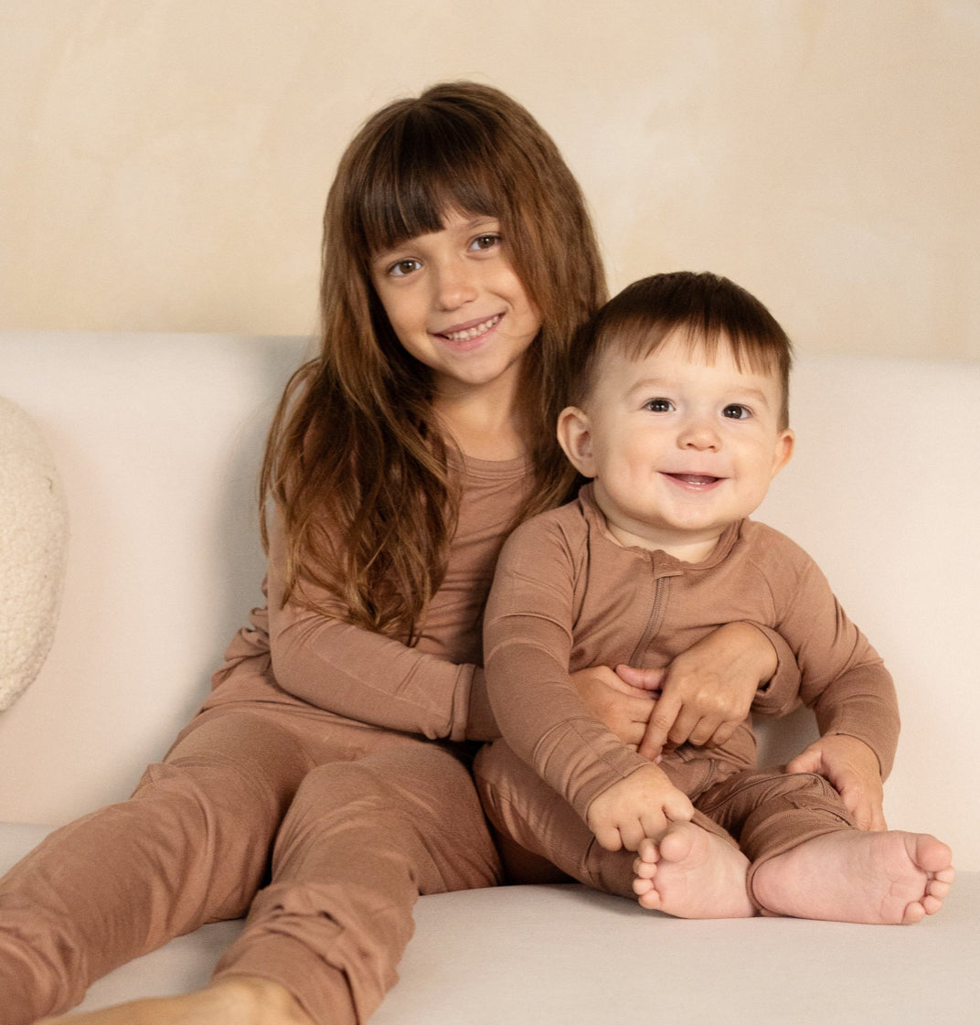 Beaver Fur Bamboo Long Sleeve Pajamas-Silkberry