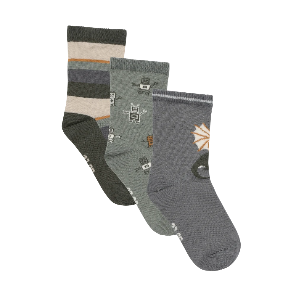 3 Pk Socks - Minymo