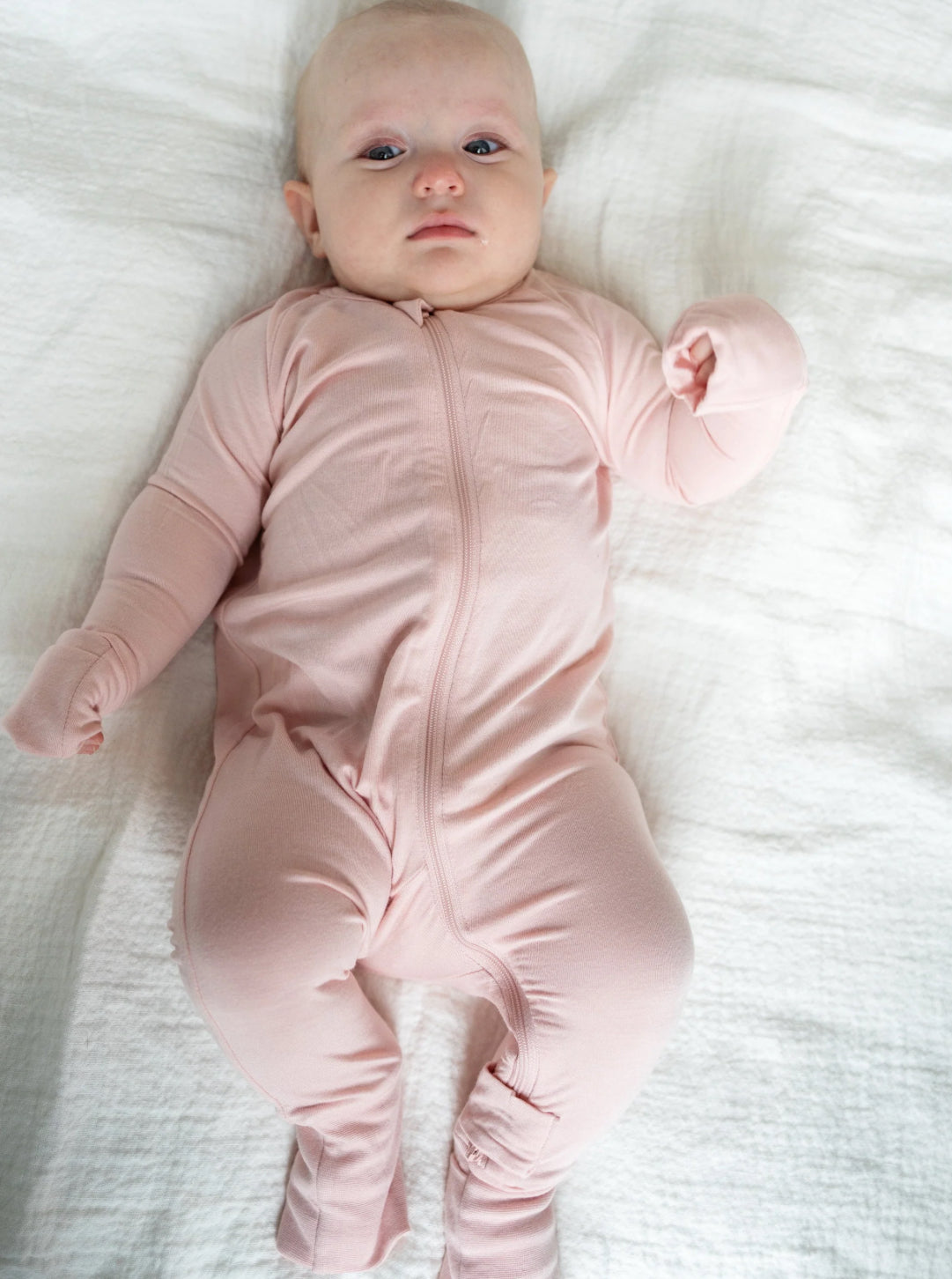 Teatime Pink Bamboo 2 Way Zipper Romper-Silkberry