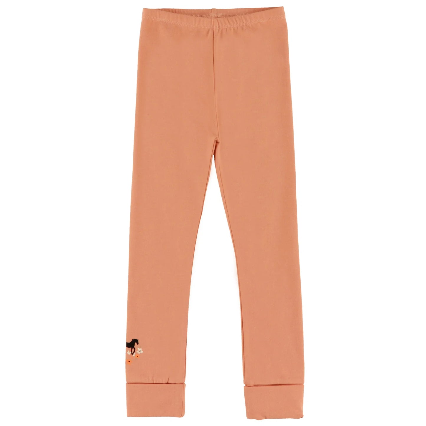 Pink Leggings with Horse on Ankles -Nano