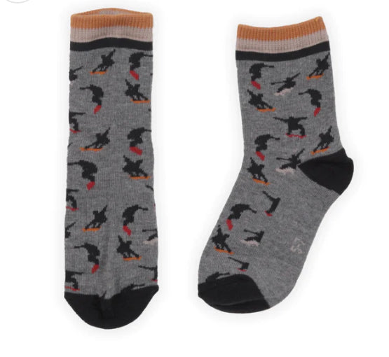 Bear, Cabin, Ski, Frog, Loon, Dinosaur Socks -Nano