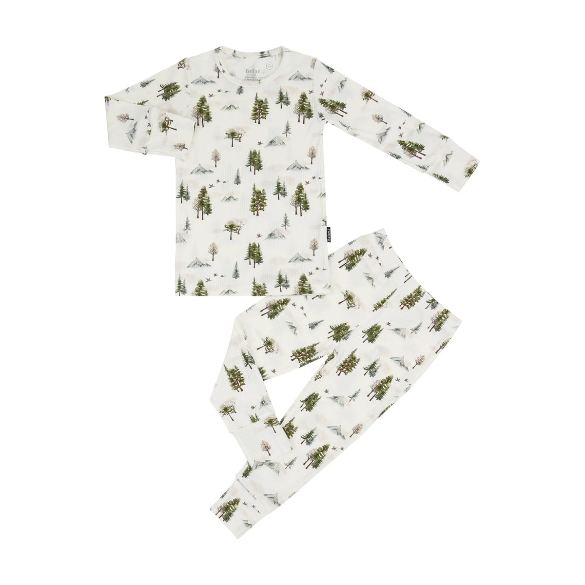 Misty Forest Ribbed PJ Set-Belan.J
