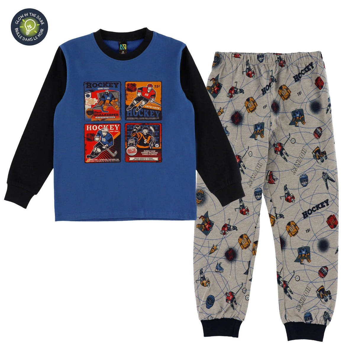 Boys Glow in the Dark Hockey PJ’s - Nano