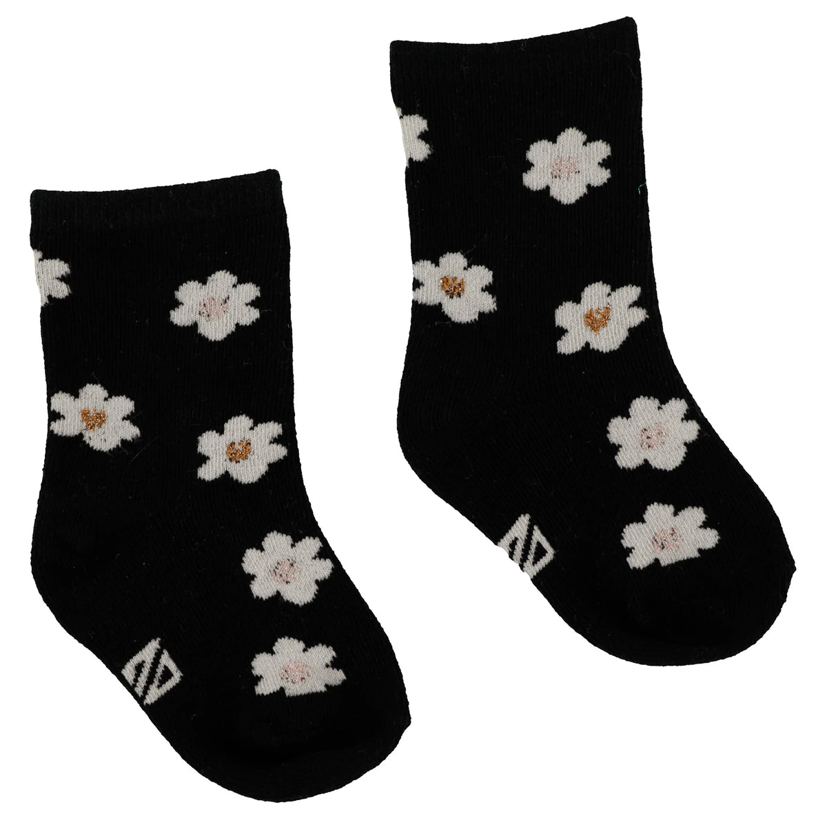 Black Daisy Socks -Nano