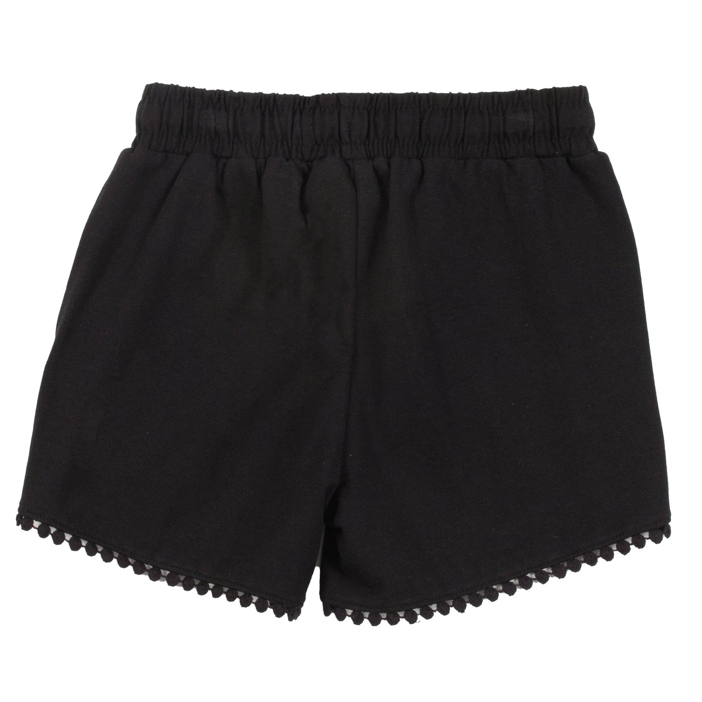 Knit Black Shorts With Draw string - Nano