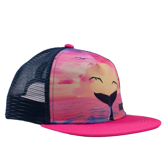 Sunset Mesh Cap in Navy and Pink  -Nano