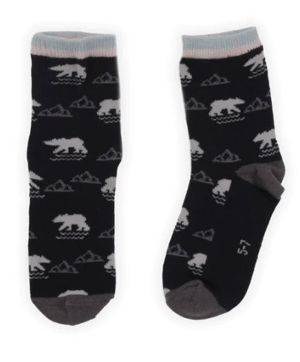 Bear, Cabin, Ski, Frog, Loon, Dinosaur Socks -Nano