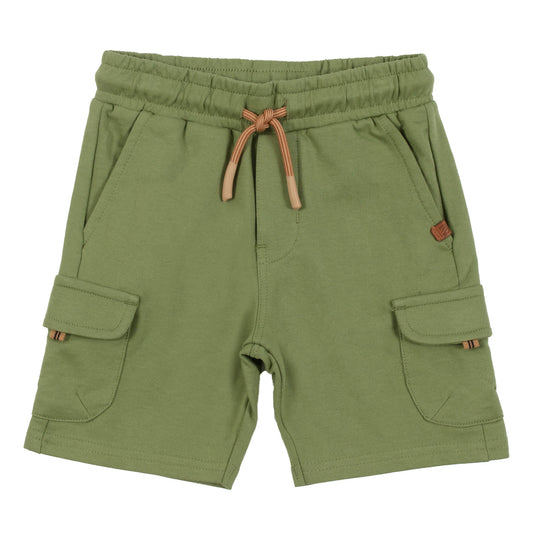 Green Cargo Shorts Boys  Nano-