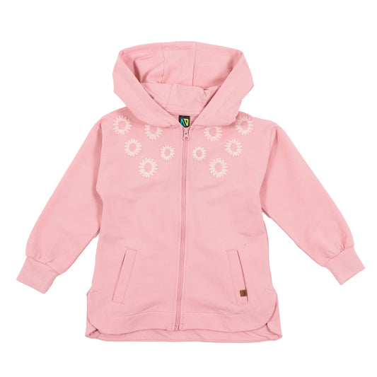 Soft Pink Embroiedered Baby Hoodie -Nano