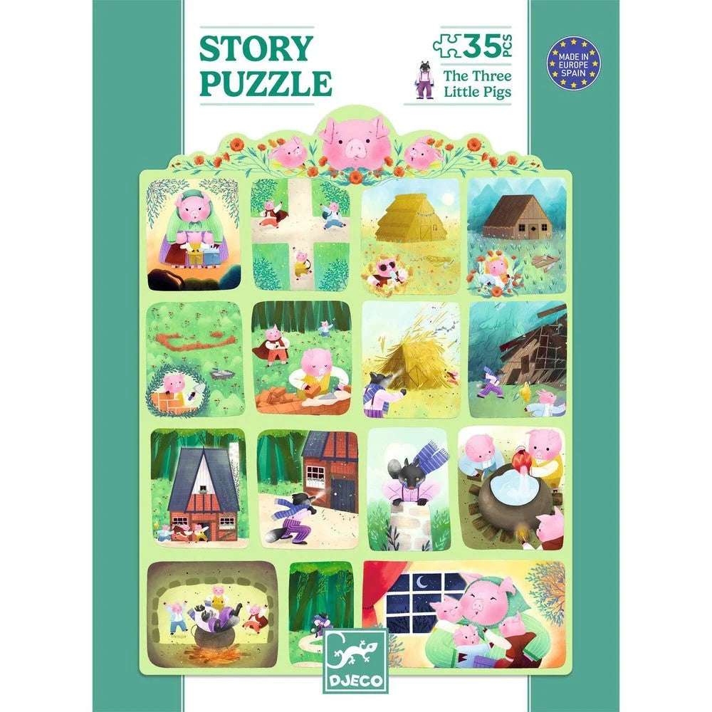 Story Puzzle - Three Little Pigs - DJECO