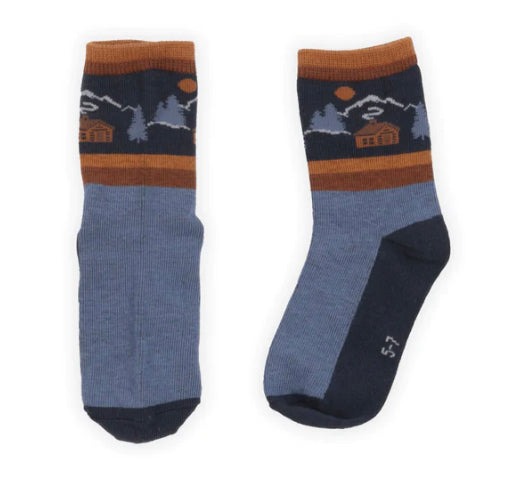 Bear, Cabin, Ski, Frog, Loon, Dinosaur Socks -Nano