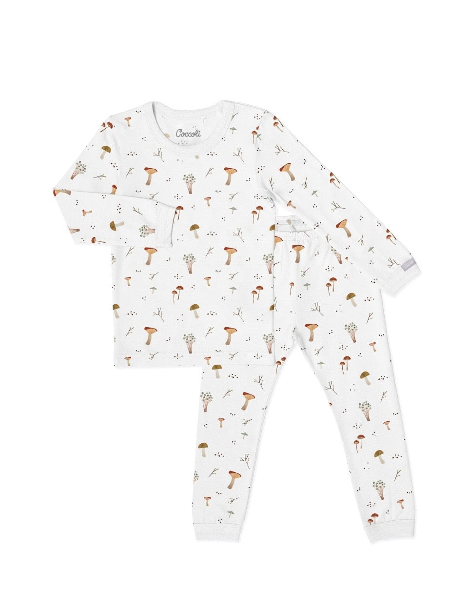 Mushroom Long Sleeve PJ Set-Coccoli
