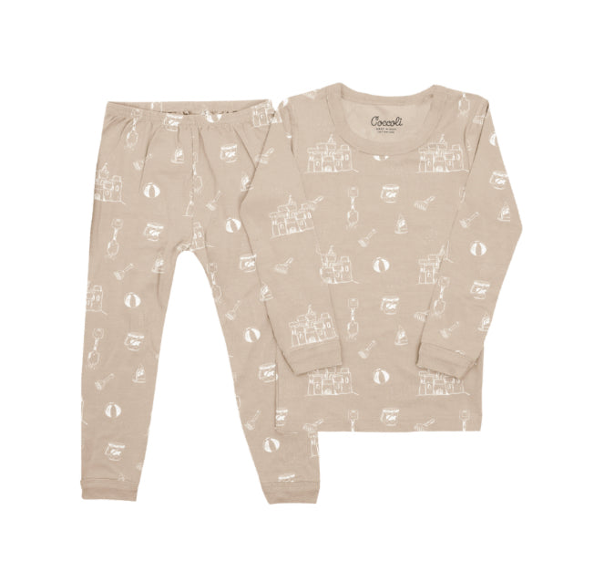 Sandbox Neutral Long Sleeve PJ Set-Coccoli