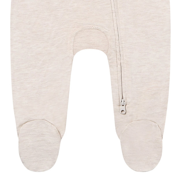 Nimbus Cloud Bamboo Long Sleeve Footed Sleeper Snug Fit-Nest