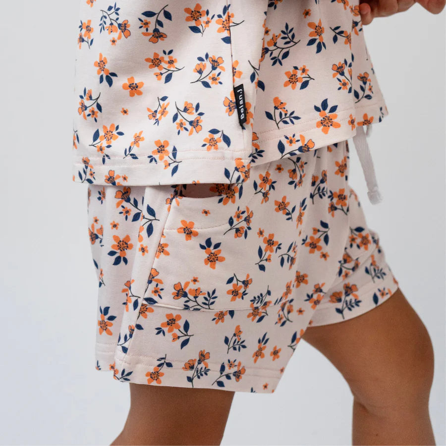 Peachy Blossom Baggy Top and Short Set-Belan.J
