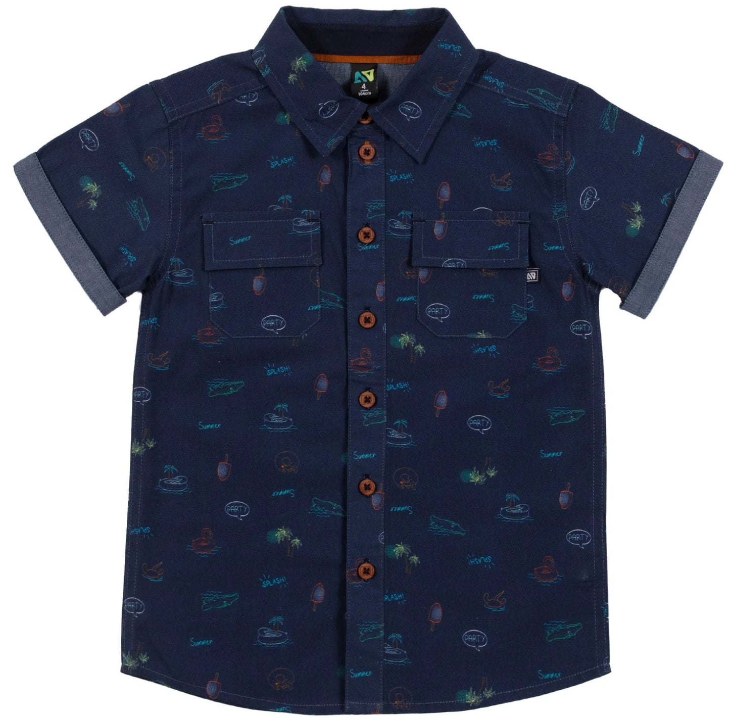 Button Down Shirt -Nano Two Colours {4}