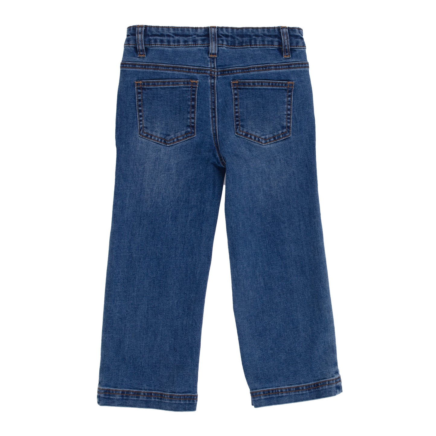 Jeans with Embroidered Flowers Pants-Nano