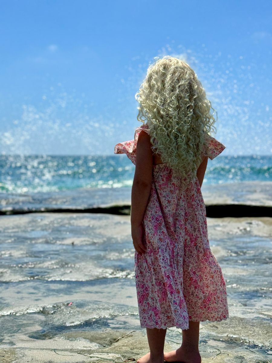 Joplin Dress - Pink Floral - Vignette Girls