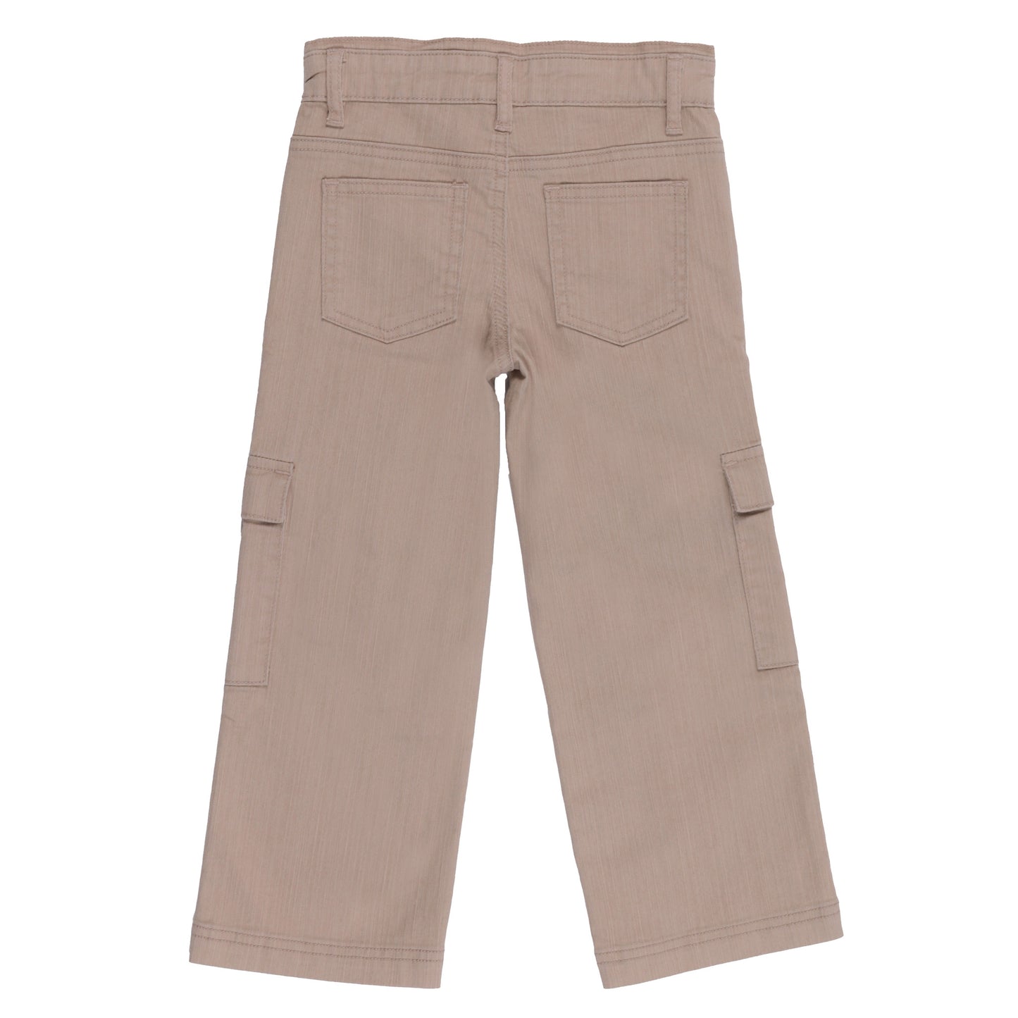 Tan Flared Cargo Pants-Nano