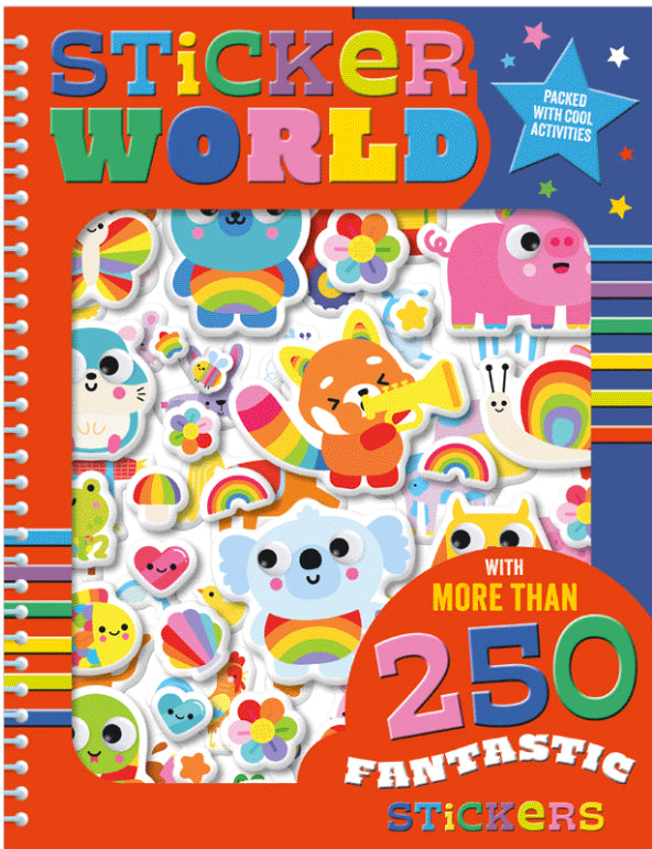 Sticker World Activity Book - 250 Stickers - Make Believe Ideas