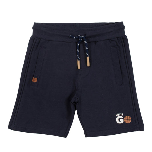 Navy Boys Knit Drawstring Short - Nano