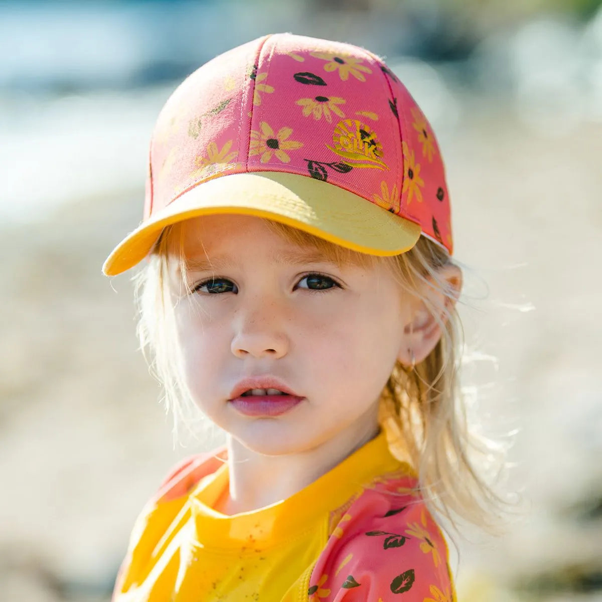 Orange and Yellow Daisy Ball Cap