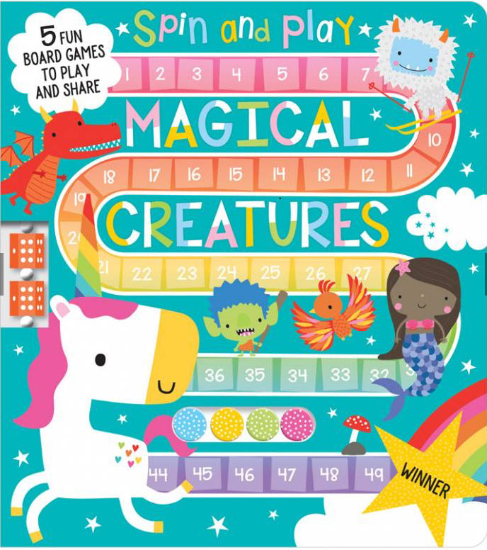 Spin and Play Magical Creatures - Make Believe Books