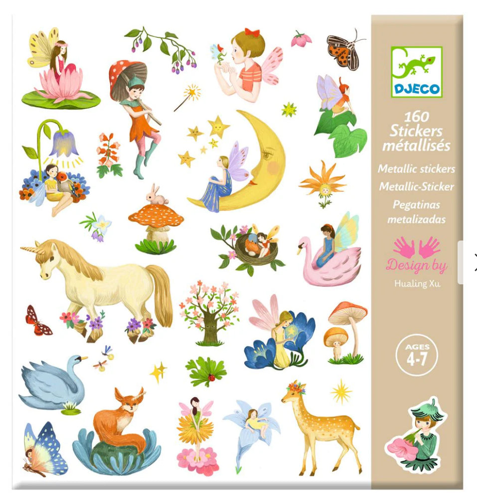 Metallic Fantasy Stickers - Fairies - Unicorn