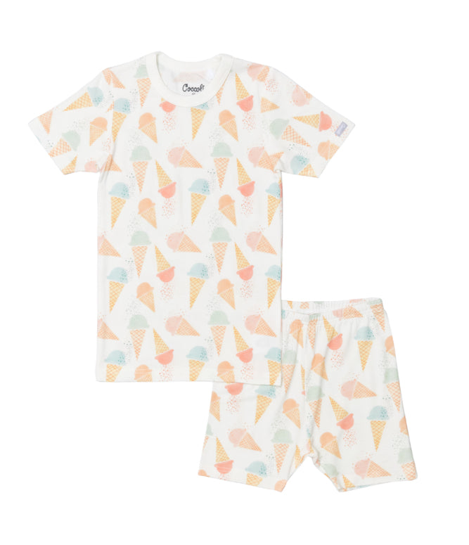 IceCream Short Sleeve 2pc Short PJ Set-Coccoli
