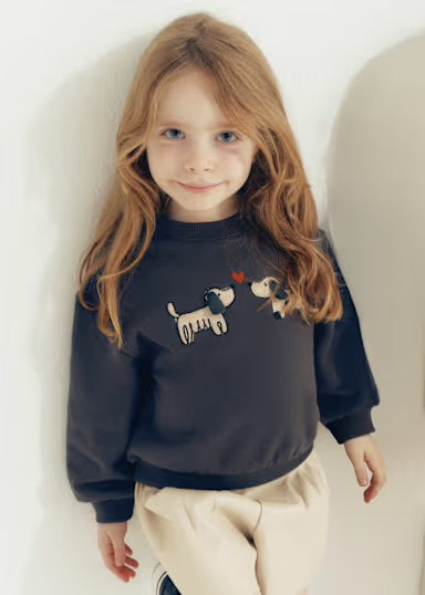Grey Dog Knit Sweatshirt - Mayoral