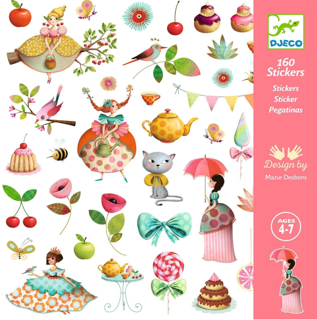 Djeco Princess Tea Party Stickers