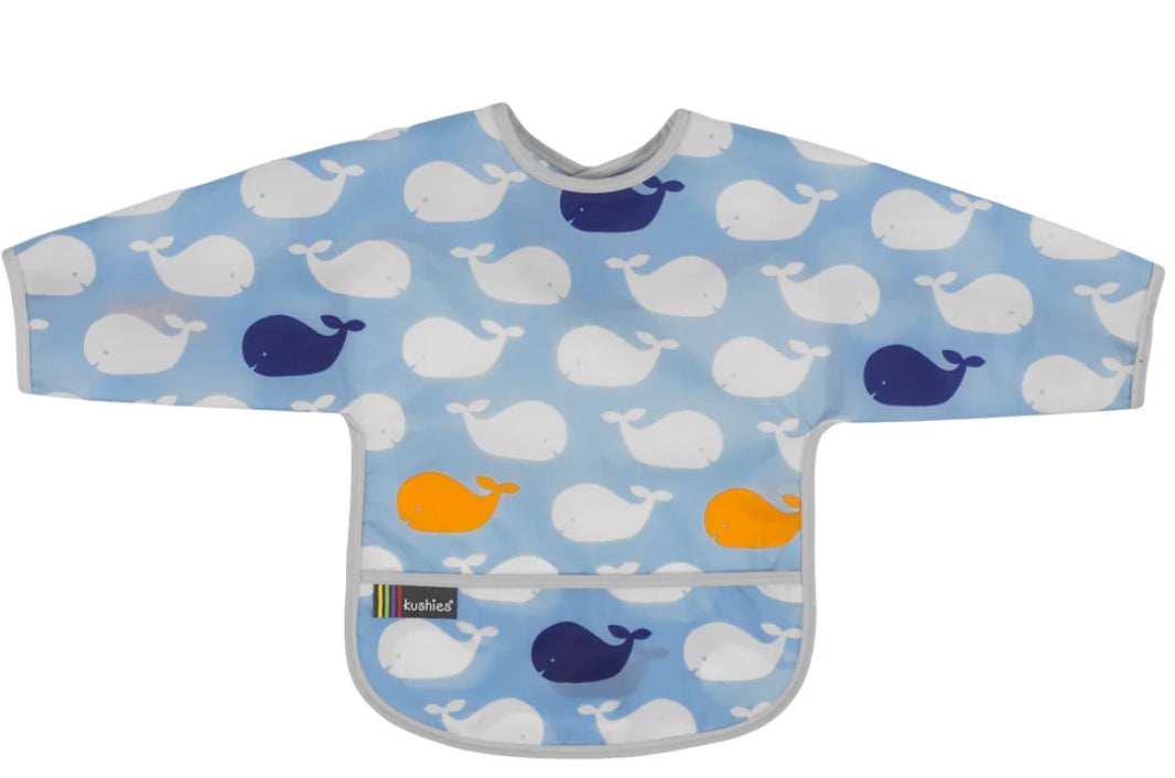 Cleanbib - waterproof bib with sleeves-Kushies