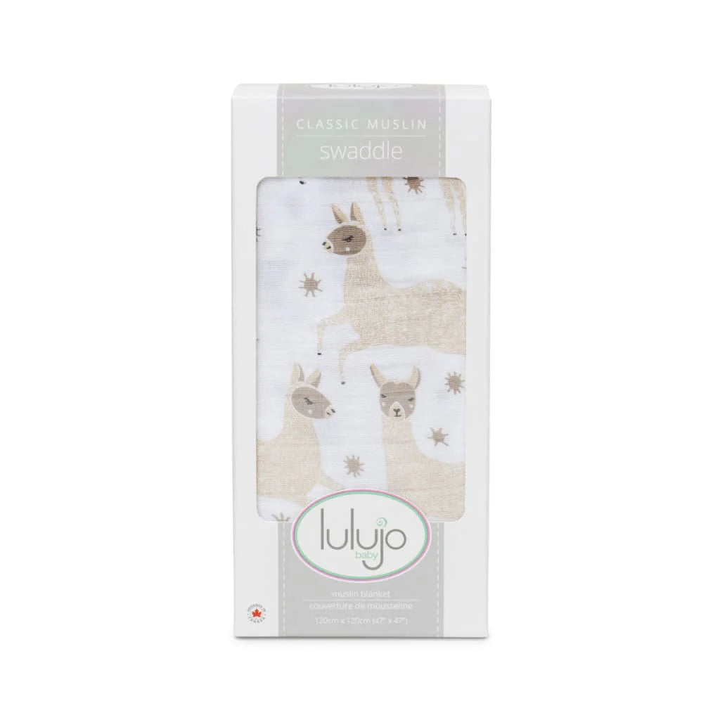 Bamboo Muslin Swaddles-Lulujo
