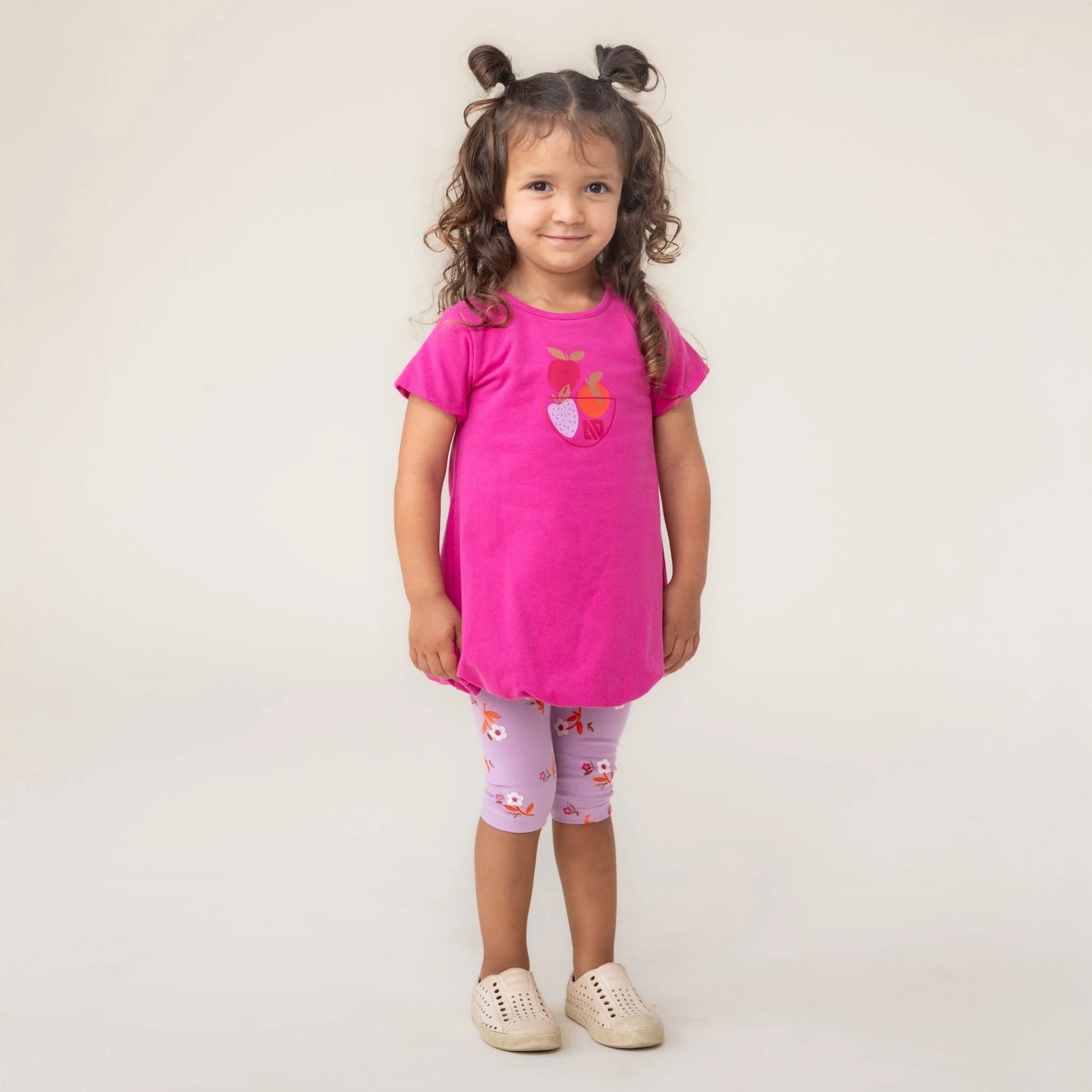 Fushia Fruit Baby 2 pc Dress and Tights Set Nano