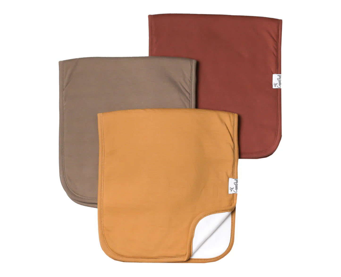 Premium Burp Clothes-Copper Pearl 10 Options Boy/Girl/Nuetral