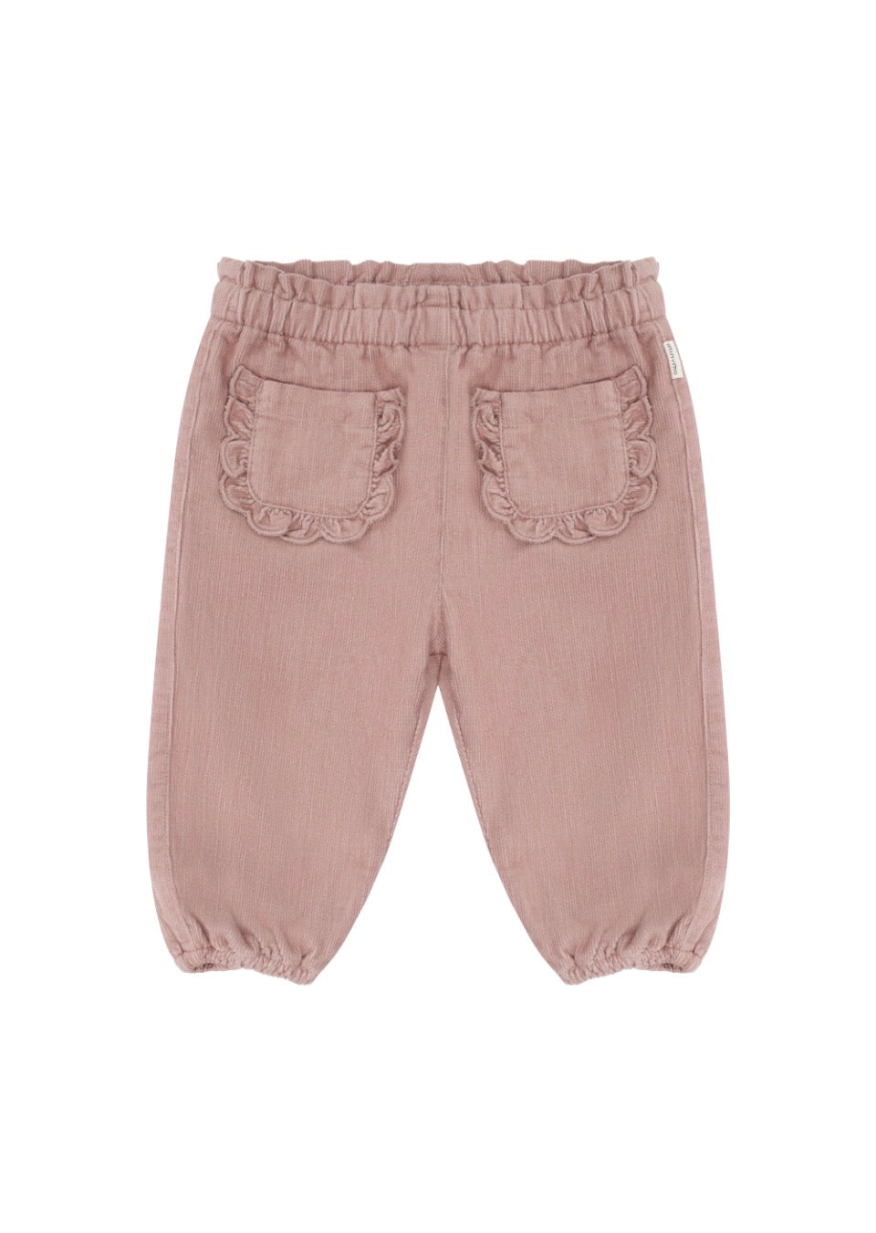 Muted Rose Organic Cotton Corduroy with Lining Baby Pants -MinyMo
