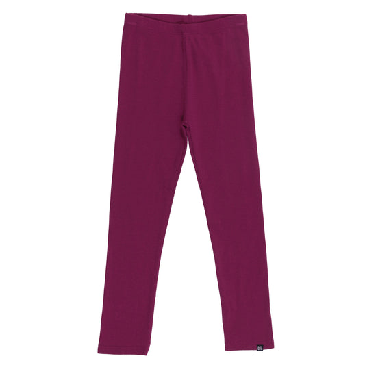Magenta Ribbed Leggings -Nano