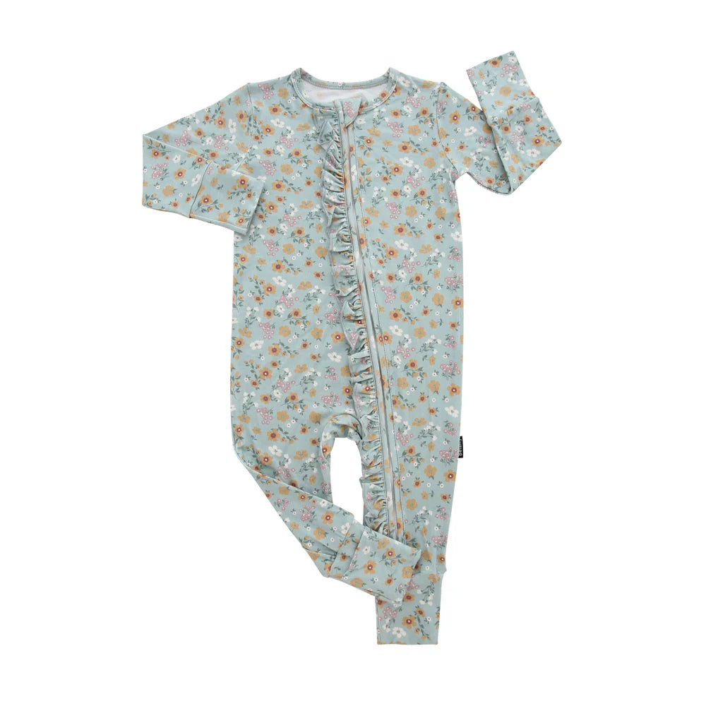 Vintage Garden Foot Sleeper with Fold-over Cuffs-Belan.J (Copy)