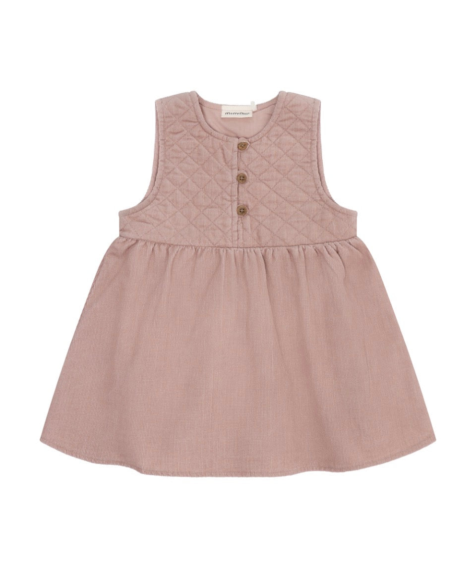 Muted Blush Corduroy Jumper Dress - Baby -Minymo