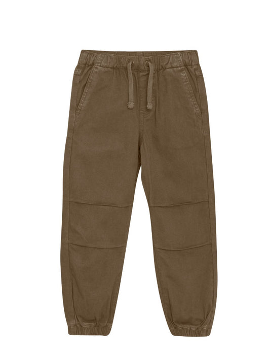 Tan Twill Jogger Style Pants- Minymo