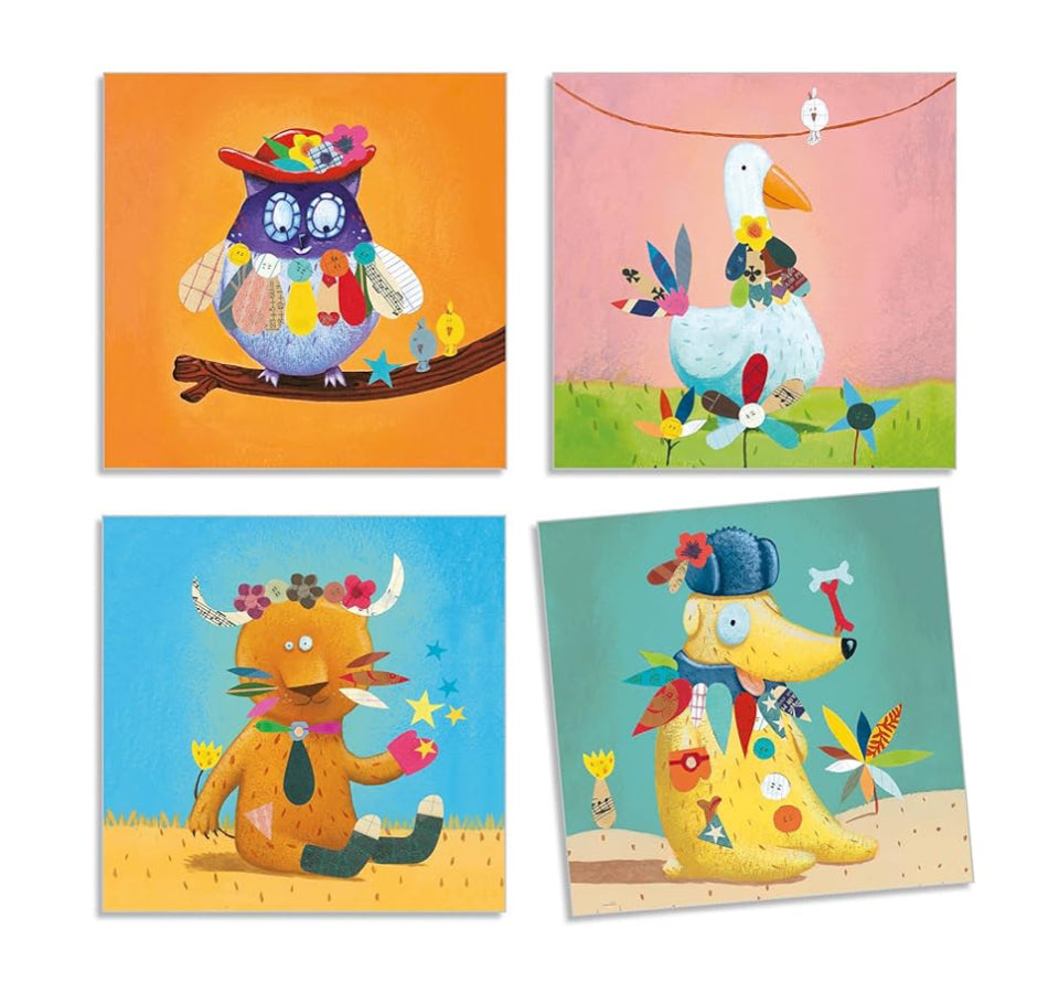 Create with Stickers Animals Fun-Djeco