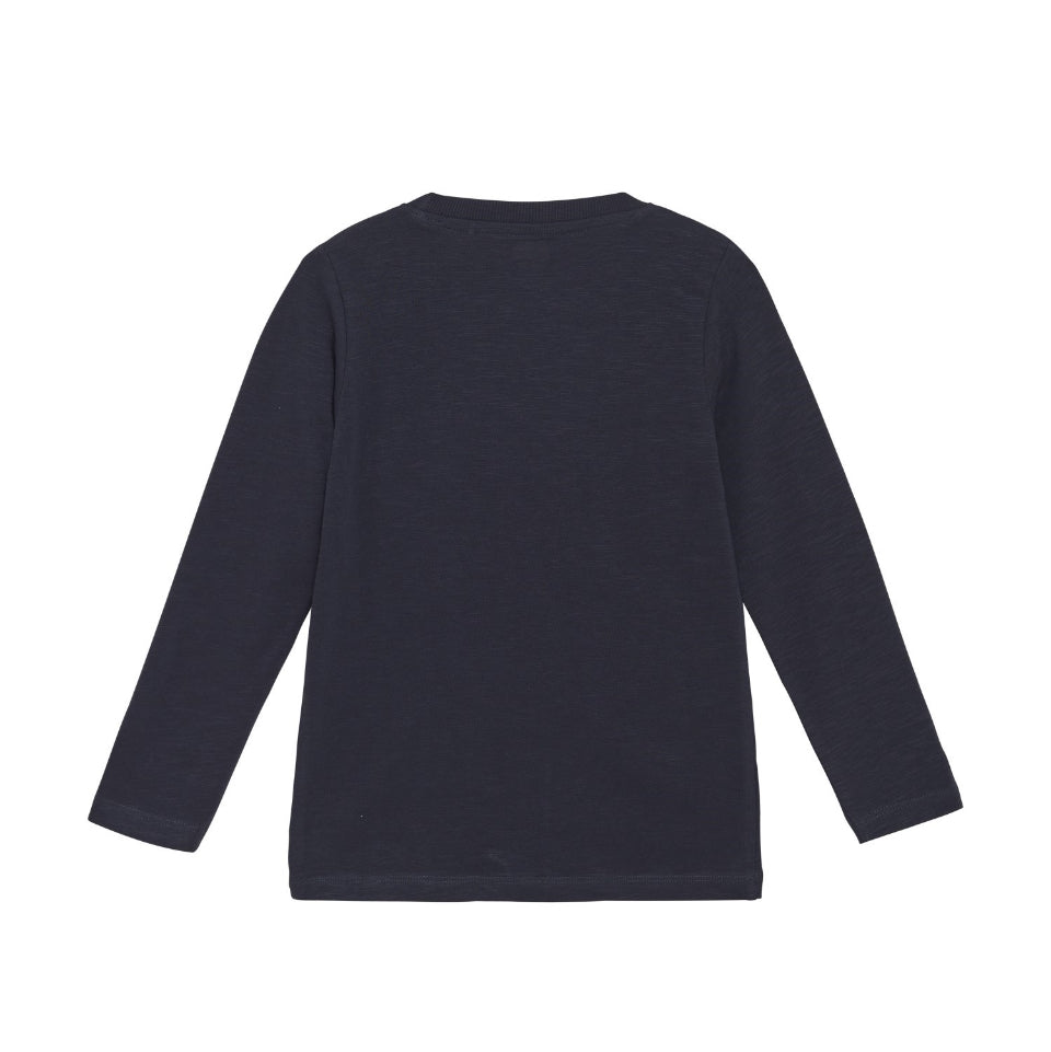 Long Sleeve Police Tishirt with Sequin Colour Changing Car- MinyMo