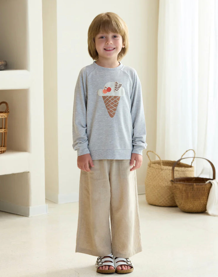 Washed Linen Pants with Pockets -Petit Revery